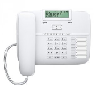 Телефон проводной Gigaset DA710 белый (DA710 White)