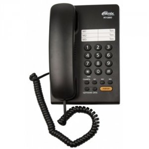 Телефон проводной Ritmix RT-330 чёрный (15118350)