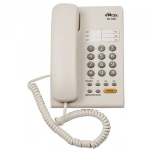 Телефон проводной Ritmix RT-330 белый (15118369)