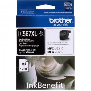 Картридж для струйного принтера Brother LC-567XL BK Black