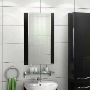 Зеркало для ванной Акватон Ария 85,8х65 см черное (1A133702AA950)