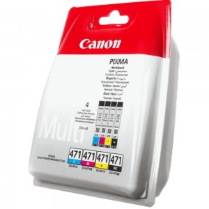 Картридж для струйного принтера Canon CLI-471 Black Cyan Purpl Yell компл
