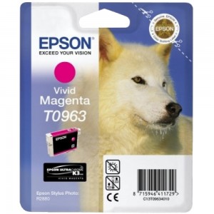 Чернильный картридж Epson C13T09634010 Vivid Magenta