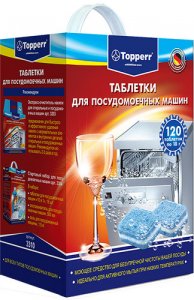 Таблетки для посудомоечных машин Topperr 120 шт, 3310