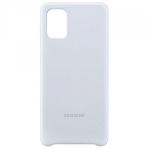 Чехлы для смартфонов Samsung Чехол-крышка Samsung для Galaxy A71, силикон, серебристый (EF-PA715TSEGRU)