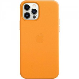Чехлы для смартфонов Apple iPhone 12 | 12 Pro Leather Case with MagSafe - California Poppy (MHKC3ZE/A) оранжевый