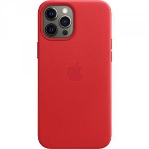 Чехлы для смартфонов Apple iPhone 12 Pro Max Leather Case with MagSafe (MHKJ3ZE/A) красная