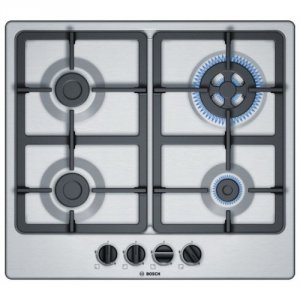 Встраиваемая газовая панель Bosch PGH6B5B90R нержавеющая сталь