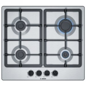 Встраиваемая газовая панель Bosch PGP6B5B90R нержавеющая сталь