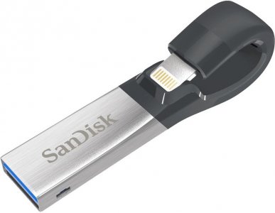 USB флешка SanDisk Флешка SanDisk iXpand USB 3.0/Lightning 64Gb (SDIX30N-064G-GN6NN)