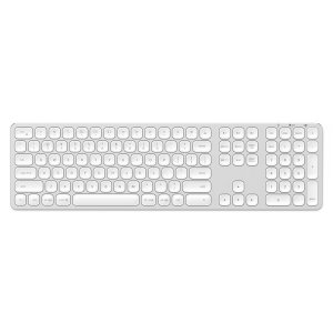 Клавиатура беспроводная Satechi Aluminum Bluetooth Wireless Silver (ST-AMBKS-RU)