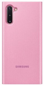 Чехлы для смартфонов Samsung Чехол-книжка Samsung ZN970CPEGRU Clear View для Galaxy Note10, полиуретан, розовый (EF-ZN970CPEGRU)