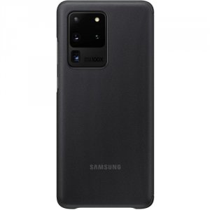 Чехлы для смартфонов Samsung Чехол-книжка Samsung EF-ZG988CBEGRU для Galaxy S20 Ultra, полиуретан, черный