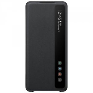 Чехлы для смартфонов Samsung Чехол-книжка Samsung EF-ZG985CBEGRU для Galaxy S20+, полиуретан, черный