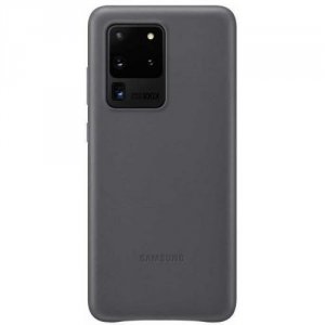 Чехлы для смартфонов Samsung Чехол-крышка Samsung EF-VG988LJEG для Galaxy S20 Ultra, кожа, серый (EF-VG988LJEGRU)