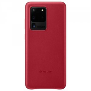 Чехлы для смартфонов Samsung Чехол-крышка Samsung EF-VG988LREG для Galaxy S20 Ultra, кожа, красный (EF-VG988LREGRU)