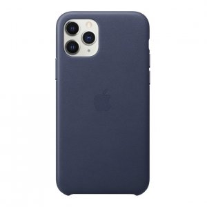 Клип-кейс Apple Leather для iPhone 11 Pro (темно-синий) (MWYG2ZM/A)