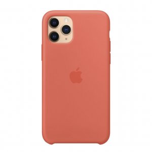 Клип-кейс Apple Silicone для iPhone 11 Pro Max (спелый клементин) (MX022ZM/A)