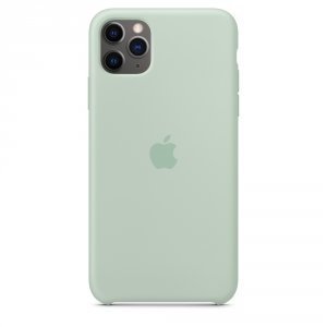 Клип-кейс Apple Silicone для iPhone 11 Pro Max (голубой берилл) (MXM92ZM/A)