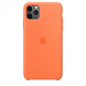 Клип-кейс Apple Silicone для iPhone 11 Pro Max (оранжевый) (MY112ZM/A)