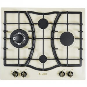 Встраиваемая газовая панель LEX GVE 6043 C IV LIGHT слоновая кость (CHAO000344)
