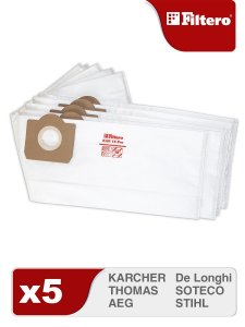 Аксессуары для пылесосов Filtero Filtero KAR 15 (5) Pro, мешки для промышленных пылесосов (KAR 15 (5) PRO)