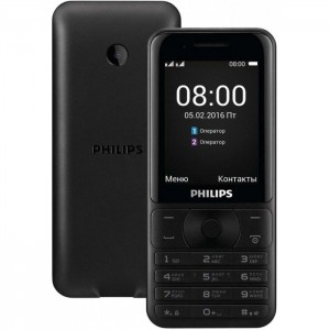 Мобильный телефон Philips E181 Черный, 0.034Гб, 2 SIM