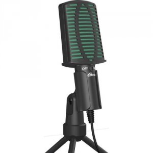 Настольный микрофон Ritmix RDM-126 черно-зеленый (80000956)