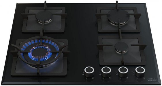 Встраиваемая газовая панель Kronasteel Calore 60 bl (00026315)