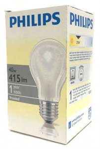 Лампа накаливания Philips A55 40w e27 fr (C0018599)
