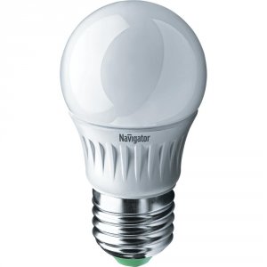 Лампа светодиодная Navigator 94 477 nll-p-g45-5-230-2.7k-e27 (286599)