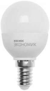 Лампа светодиодная Космос Basic GL45 8.5W 220V E14 3000K (478696)