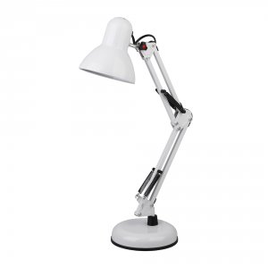 Настольная лампа для рабочего стола ЭРА N-214 Е27 40 Вт белая (Б0035069)