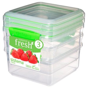 Контейнер для продуктов Sistema 3 Pack Fresh, 1,2 л Lime Green (951630)