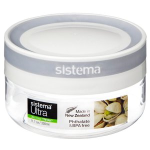 Контейнер для продуктов Sistema Ultra Tritan Round 330мл White (51340)