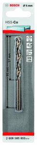 Сверло Bosch Ф6х93мм (1 hss-co 2608585855)
