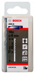 Сверло по металлу Bosch Ф4мм (2608595059)