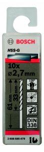 Сверло по металлу Bosch Ф2.7мм (2608585479)