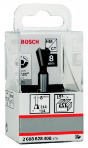 Фреза Bosch Ф14мм s8мм i55мм (2608628408)