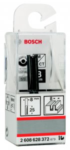 Фреза Bosch Ф8мм s8мм i25мм (2608628372)