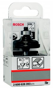 Фреза Bosch Ф4.8мм s8мм i14.3мм (2608628393)