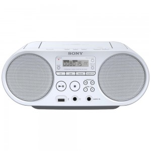 Радиомагнитола CD Sony ZS-PS50 white