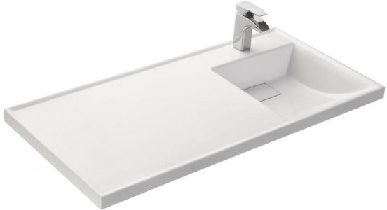 Раковина Aquaton Акватон Лондри 105см для стиральной машины белая (1A72223KLH010)