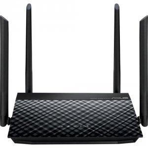 Wi-Fi роутер (маршрутизатор) ASUS RT-N19 чёрный (90IG0600-BR9510)