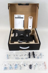 Кронштейн для телевизора Hama Fullmotion TV Premium черный 19"-48" макс.25кг настенный (00118052)