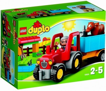 Конструктор Lego duplo town. сельскохозяйственный трактор 10524