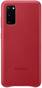 Чехлы для смартфонов Samsung Чехол-крышка Samsung EF-VG980LREGRU для Galaxy S20, кожа, красный