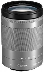 Объектив Canon EF-M 18-150mm f/3.5-6.3 IS STM, серебристый (1376C005)