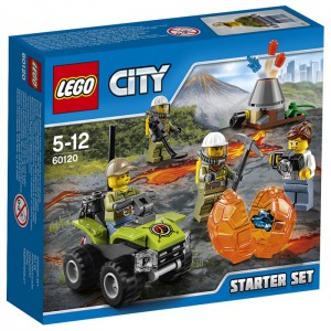 Конструктор Lego Набор для начинающих исследователей вулканов City Town 60120