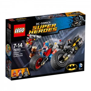 Конструктор Lego super heroes 76053 бэтман: погоня на мотоцикл по готэм-сити 76053
